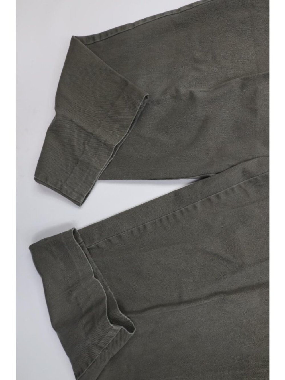Vtg 90s Streetwear Mens 34x29 Faded Relaxed Fit Pleated Chino Pants Green Cotton - Picture 5 of 13